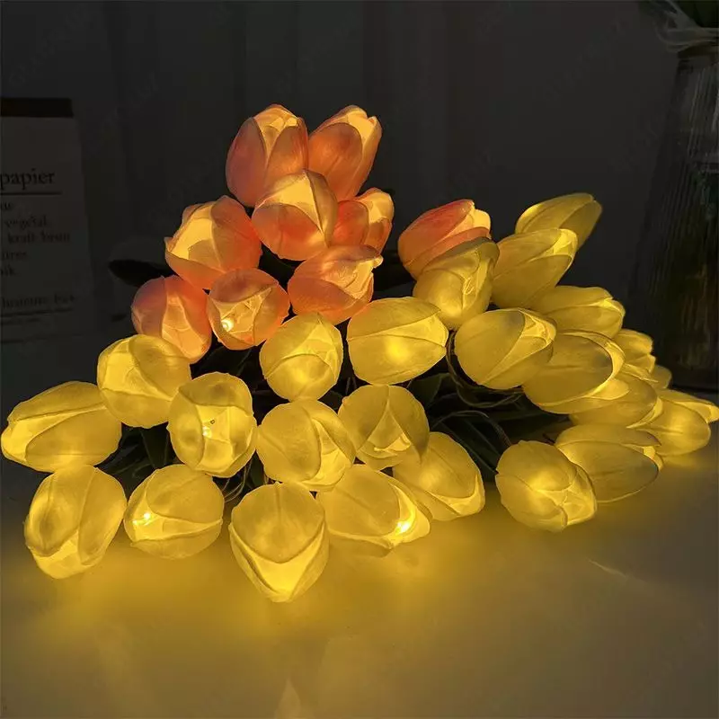   Искусственные тюльпаны с подсветкой Battery