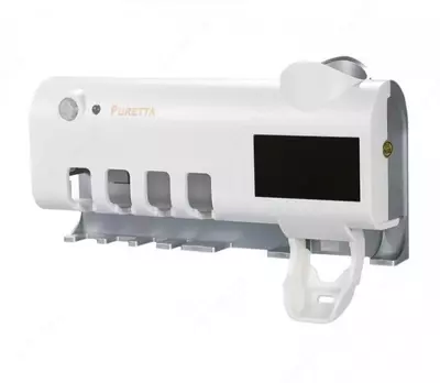 120 000 сум / шт. Держатель диспенсер для зубной пасты и щеток Puretta toothbrush sterilizer автоматический