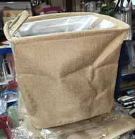   Складная льняная корзина для белья