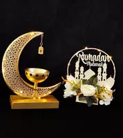 Креативная подставка для фиников (для свечи) из кованного железа в арабском стиле.