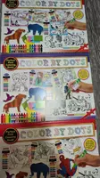  Книжка-раскраска по номерам Colouring book и Dot to dot - 