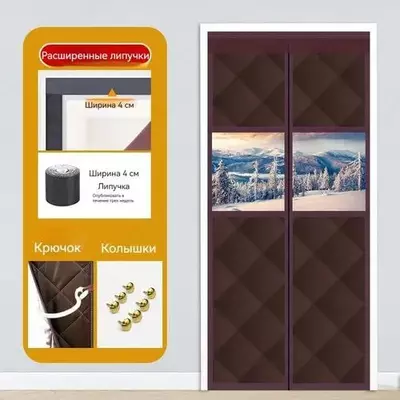 Derazali kirish eshiklari uchun issiqlik o‘tkazmaydigan pardalar