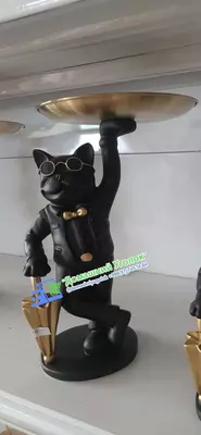 Декоративная фигурка с подносом "Месье бульдог"