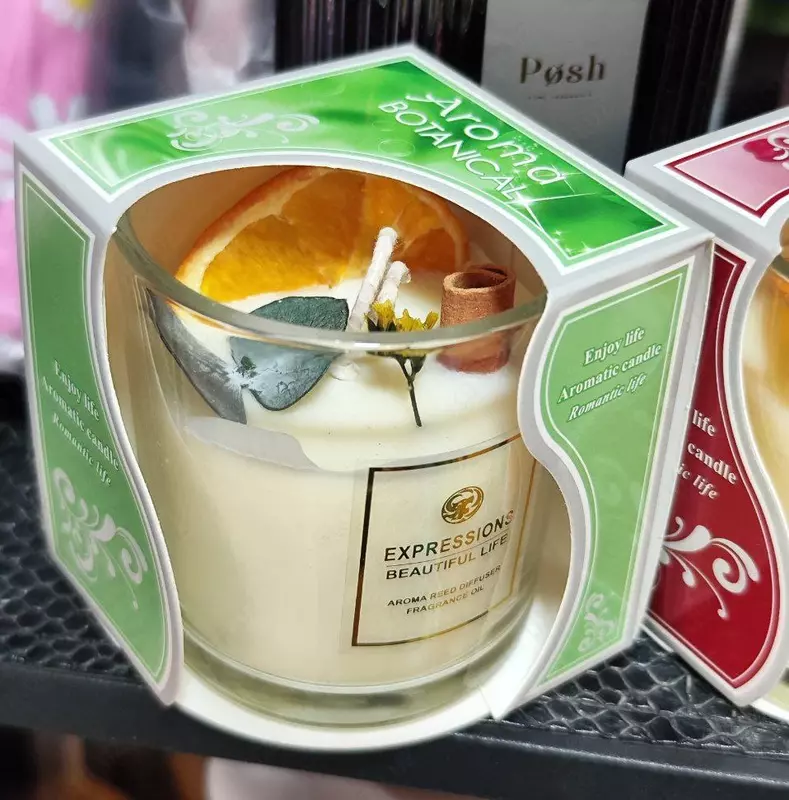 Свеча ароматическая в стеклянной банке