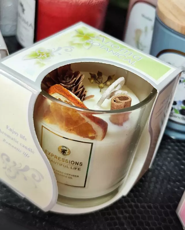   Свеча ароматическая в стеклянной банке