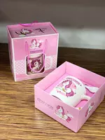  Керамическая кружка с ложкой. Только в розницу