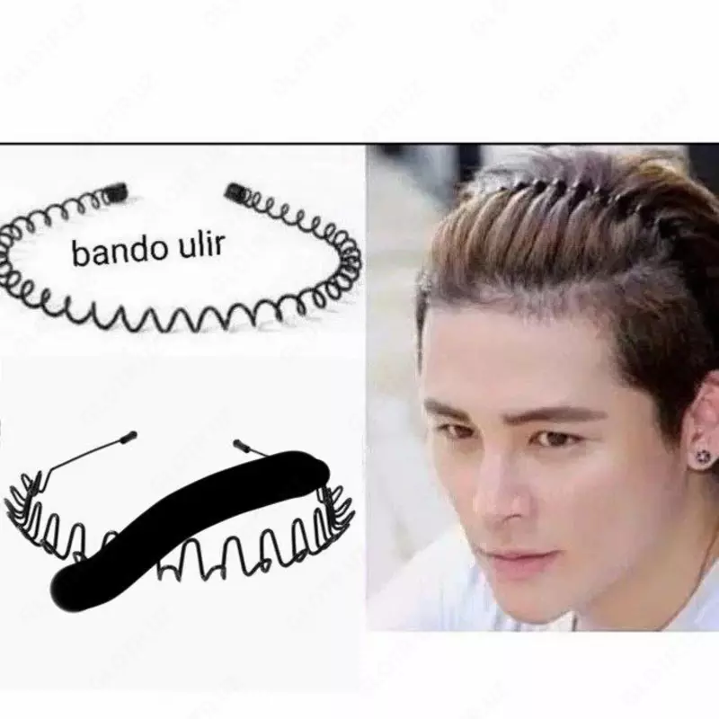  Domashniy ugolok XK - Ободок-заколка пружинка для волос