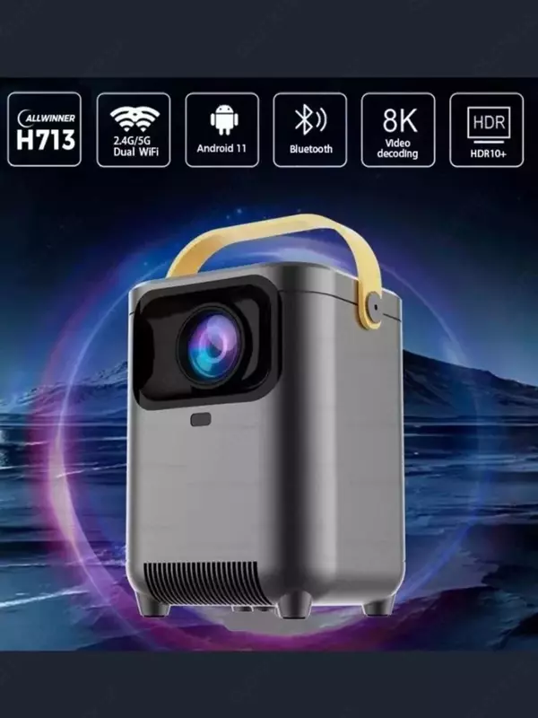 Мини-проектор Smart TV портативный c Wi Fi 4K HD Android - Домашние кинотеатры