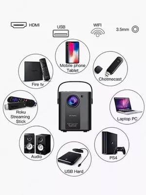 Мини-проектор Smart TV портативный c Wi Fi 4K HD Android