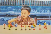 Набор деревянных дорожных знаков.