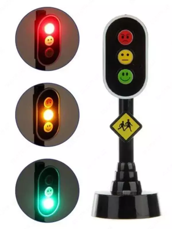 Игровой набор машинок, светофор со светом и звуком, Veld Co