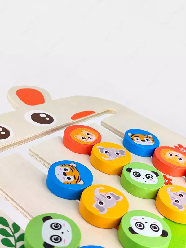 Деревянная игрушка мини бизиборд для детей по методу Монтессори