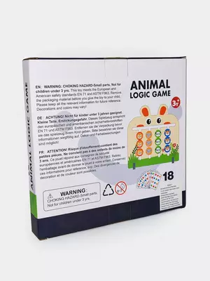 Деревянная игрушка мини бизиборд для детей по методу Монтессори