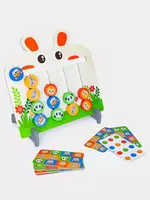 Деревянная игрушка мини бизиборд для детей по методу Монтессори - Rivojlantiruvchi o'yinchoqlar