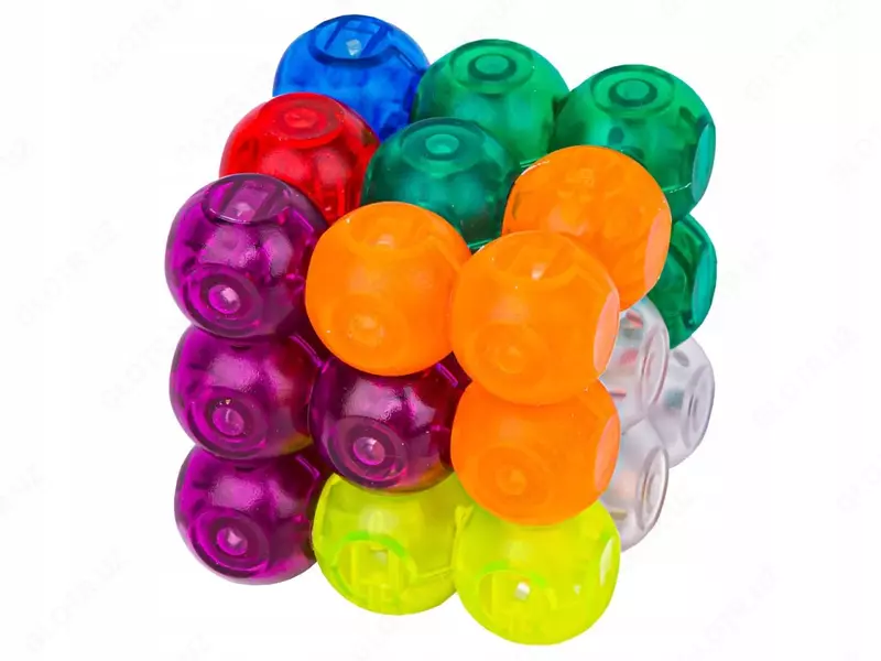 Строительные блоки с магнитными шариками