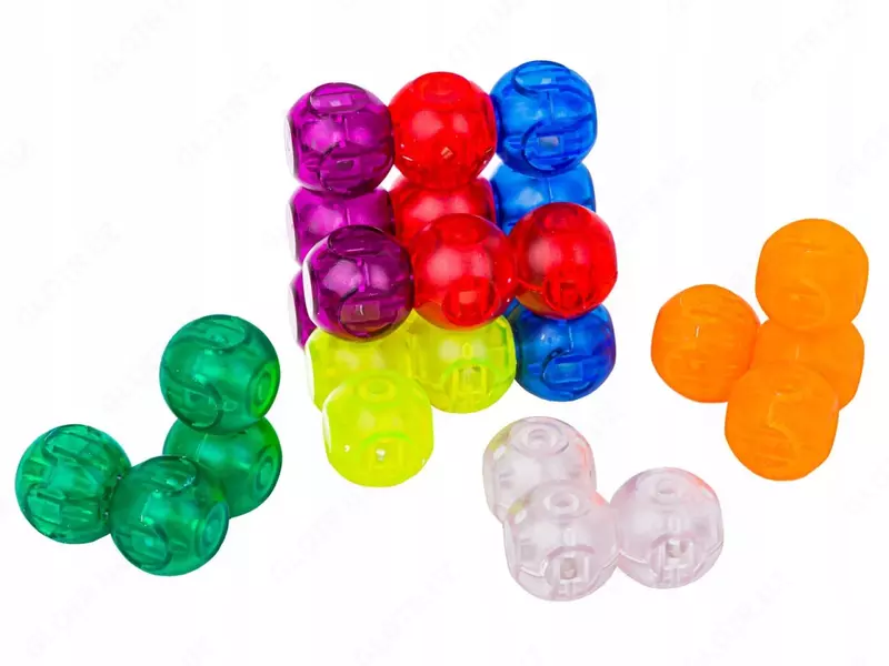 Строительные блоки с магнитными шариками