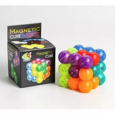 Строительные блоки с магнитными шариками