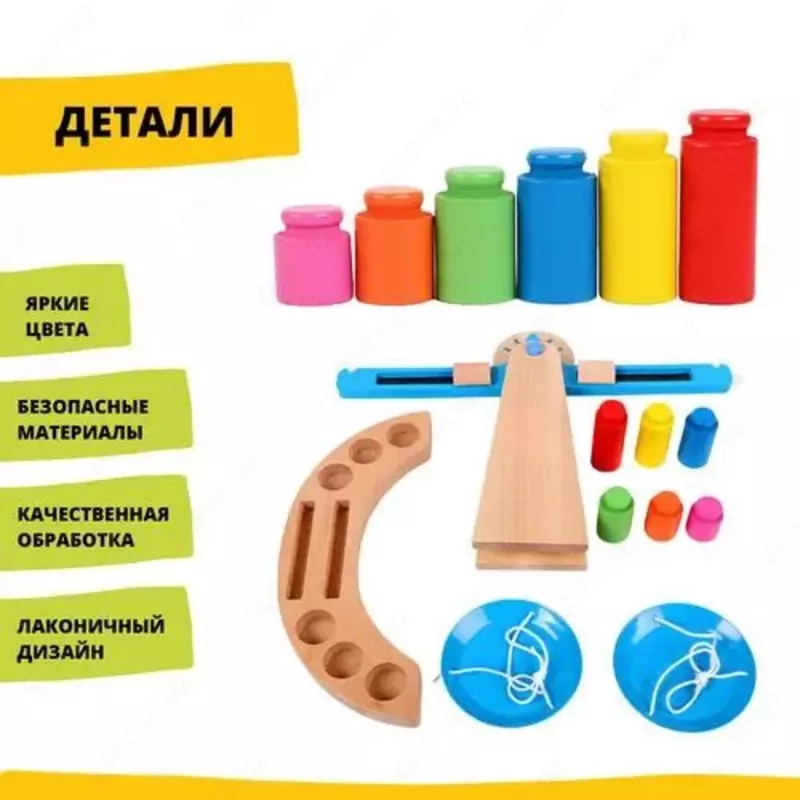 180 000 сум Детские деревянные игрушечные весы  "ВЗВЕСЬ-КА"