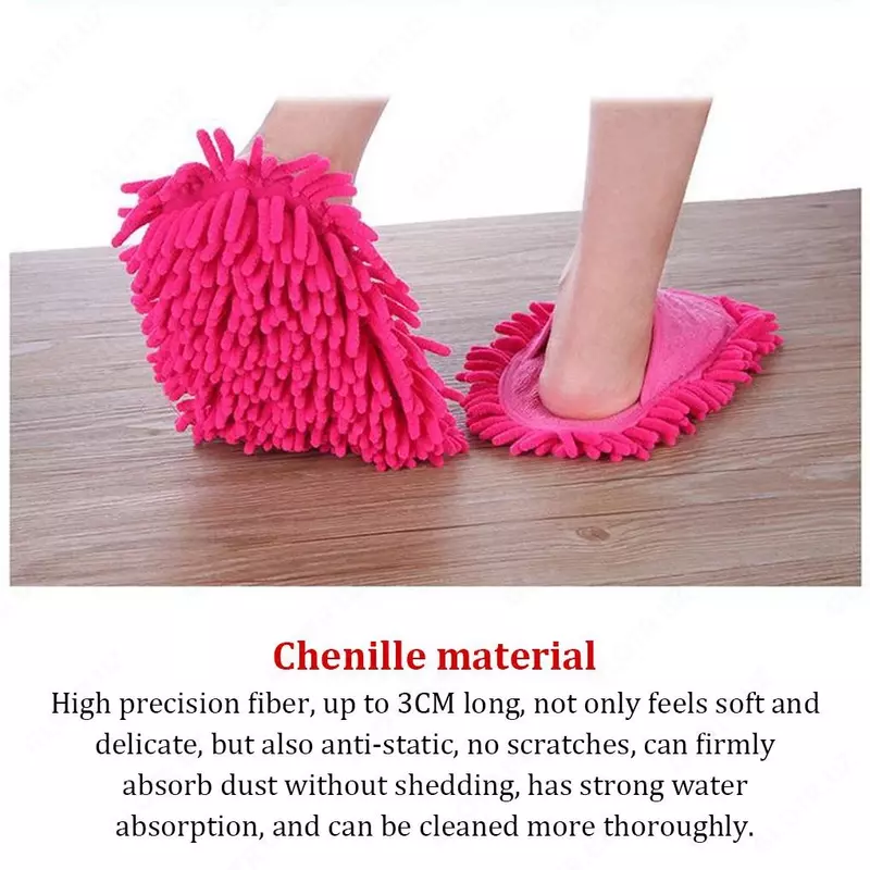 Швабра из микрофибры - многофункциональные тапки для мытья пола и обуви