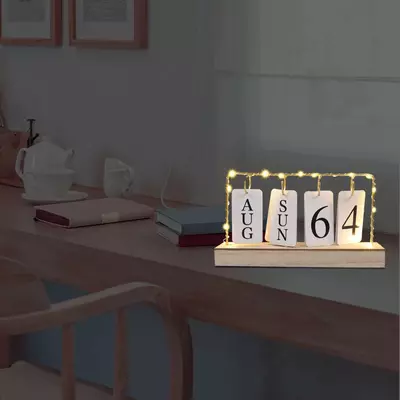 Светильник LED с календарем, 29х5х17