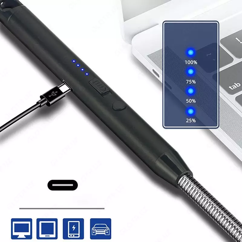 Электрическая аккумуляторная длинная кухонная зажигалка