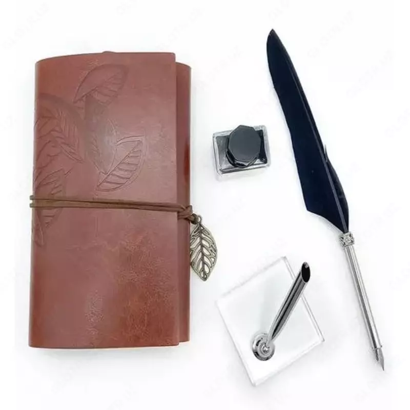  Набор для каллиграфии Quill с чёрным пером Домашний Уголок