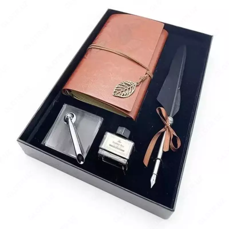  Набор для каллиграфии Quill с чёрным пером - Домашний Уголок