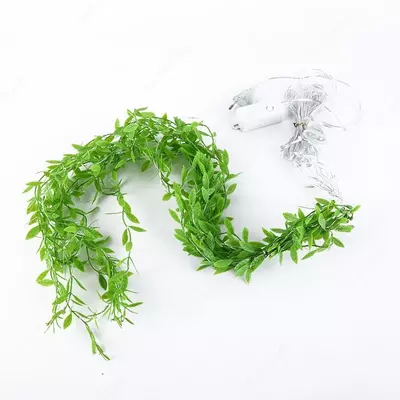 Подвесная светодиодная гирлянда из искусственных растений и цветов ЯТТ "Домашний Уголок"