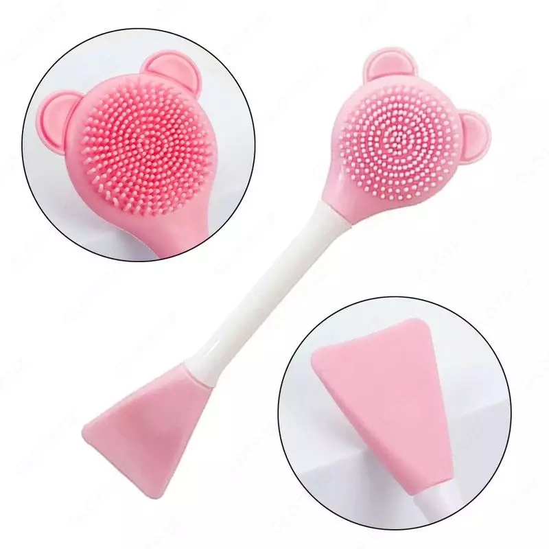 Мягкая силиконовая кисть для нанесения маски и массажа лица