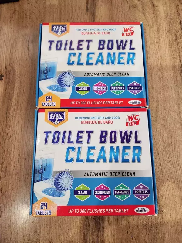 Таблетки для чистки унитаза.