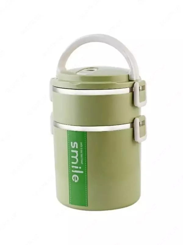  Двухсекционный ланч-бокс Smile LUNCH BOX MS-9609 - Домашний Уголок