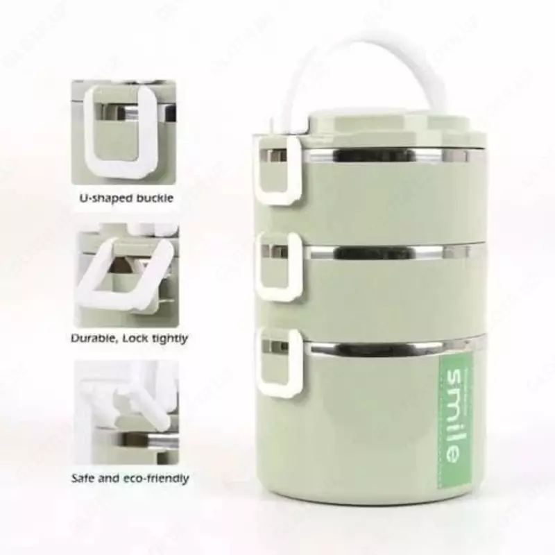Двухсекционный термос ланч-бокс Smile MS-9609