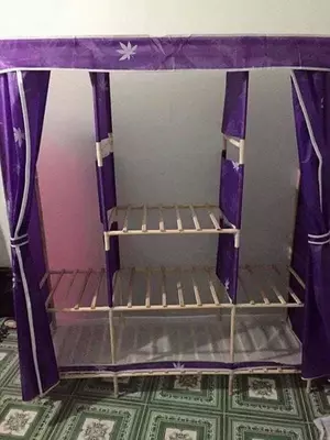 Тканевый шкаф на деревянном каркасе (150*45*170) - 500 000 сум / шт.