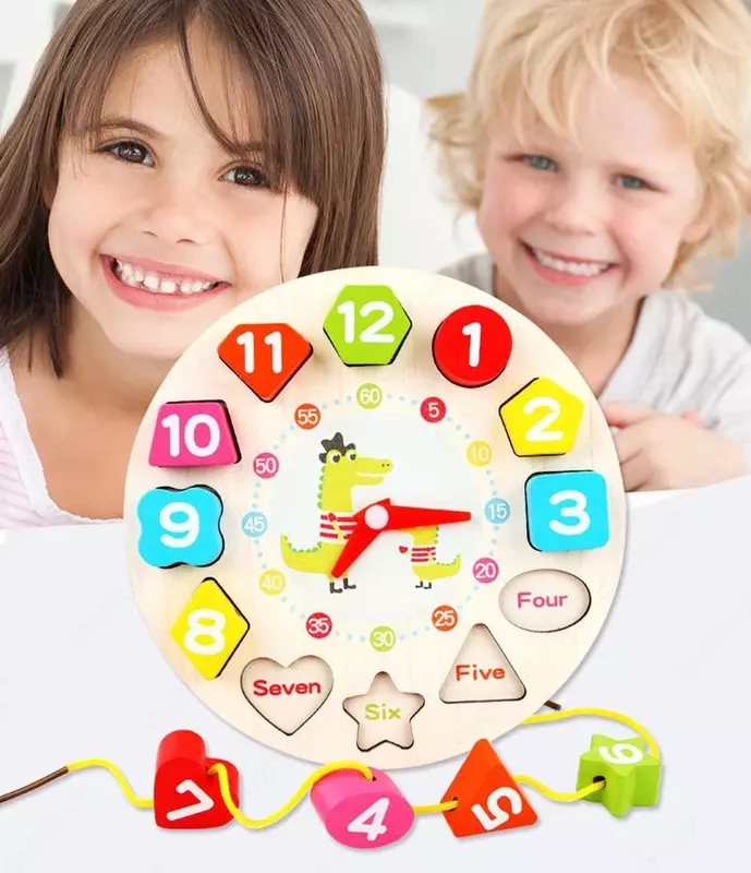 Деревянные игрушки Монтессори с бусинами