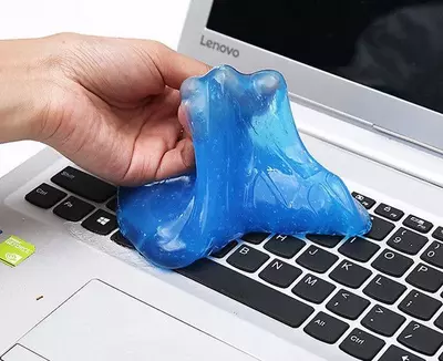 Гель-лизун для чистки клавиатуры и салона авто