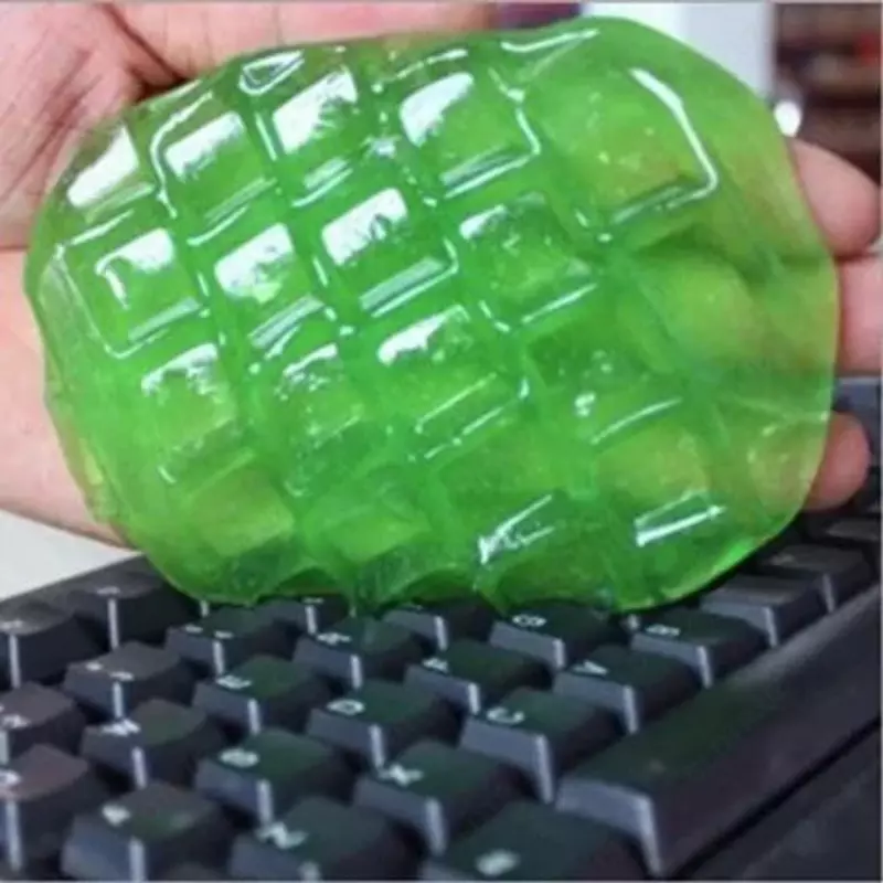 Гель-лизун для чистки клавиатуры и салона авто