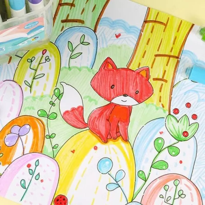 Фломастеры-штампы с печатями (12шт.)