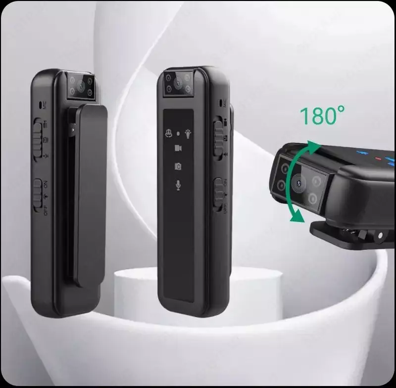 Мини видеокамера Body camera  CS07 с ночной подсветкой (HD 1080p)