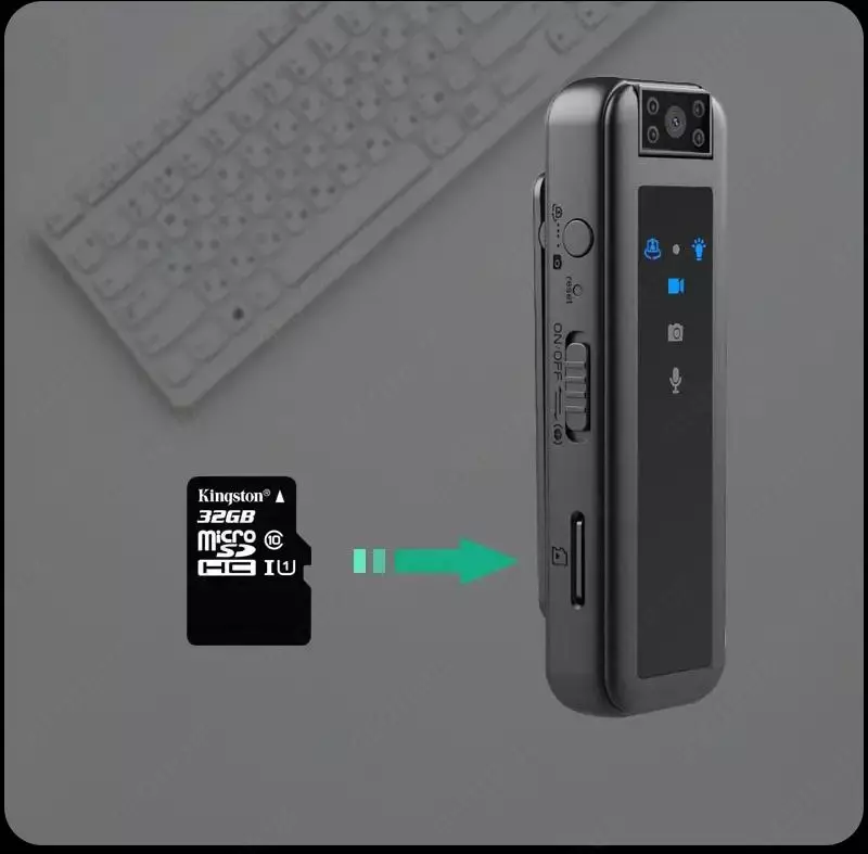 450 000 сум Мини видеокамера Body camera  CS07 с ночной подсветкой (HD 1080p)