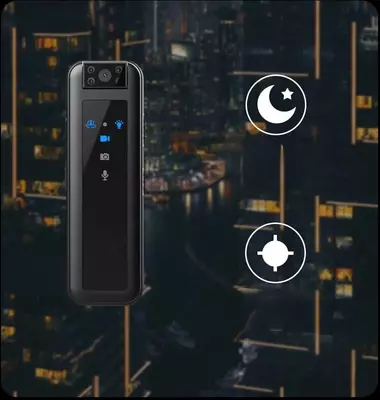 Мини видеокамера Body camera  CS07 с ночной подсветкой (HD 1080p)