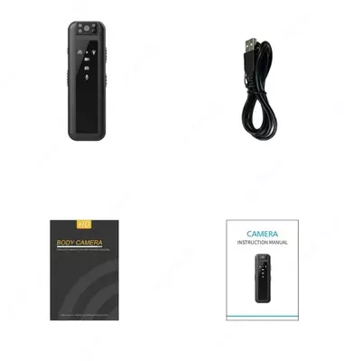 Мини видеокамера Body camera  CS07 с ночной подсветкой (HD 1080p)