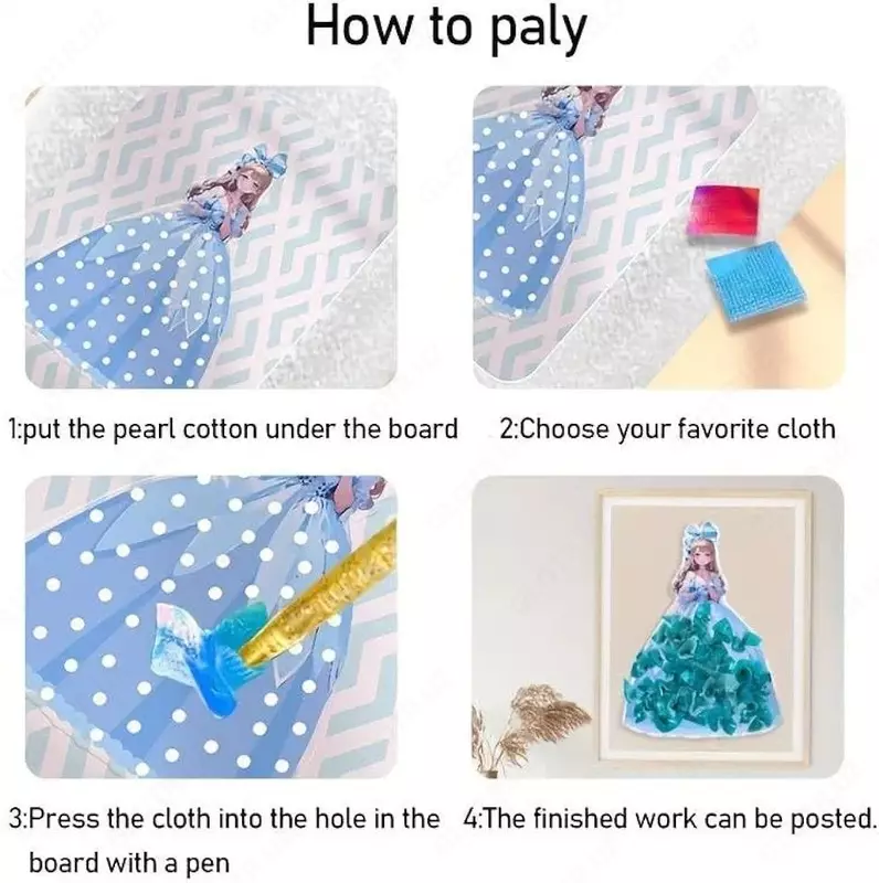 Творческая игра платье принцессы из «Холодного сердца» для рукоделия