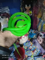  Игрушка-тянучка Змея резиновая  неоновая (60 см) - 