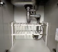 Раздвижной универсальный стеллаж - полка под раковину - 165 000 сум