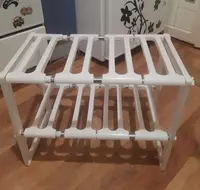 Раздвижной универсальный стеллаж - полка под раковину ЯТТ "Домашний Уголок"