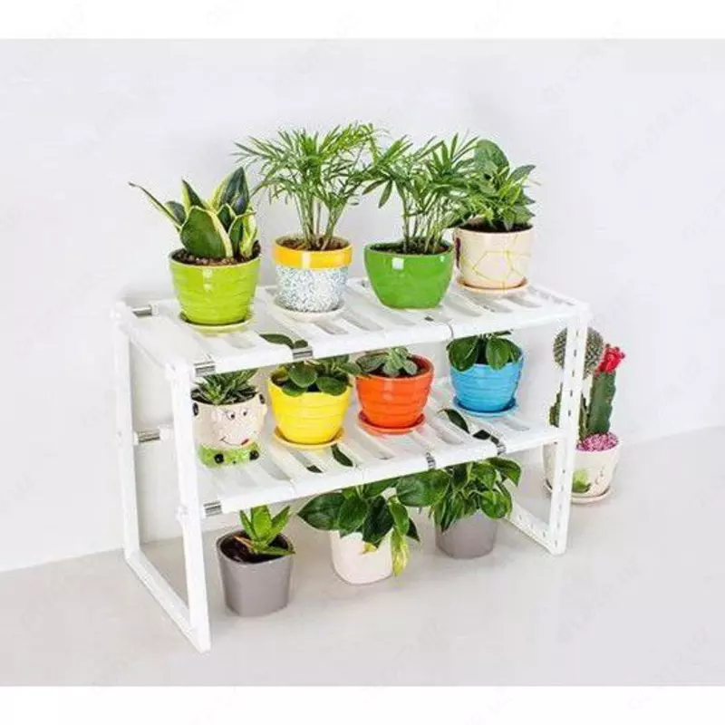 Раздвижной универсальный стеллаж - полка под раковину