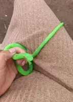   Антистресс змея тянущаяся  резиновая  зеленая