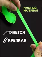  Антистресс змея тянущаяся  резиновая  зеленая Только в розницу