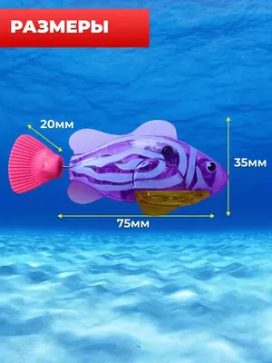 Заводная плавающая рыбка - роборыбка для купания в ванной