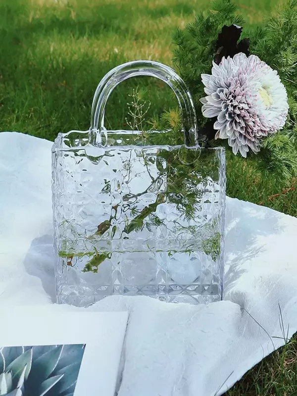 Оригинально декорированная ваза "Сумочка " ЯТТ "Домашний Уголок"